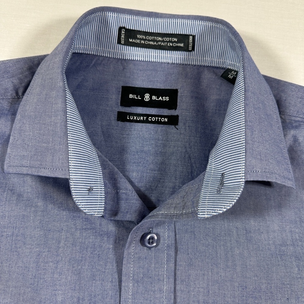 Men’s Vintage Bill Blass 90’s Shirt Size Medium - Picture 2 of 8